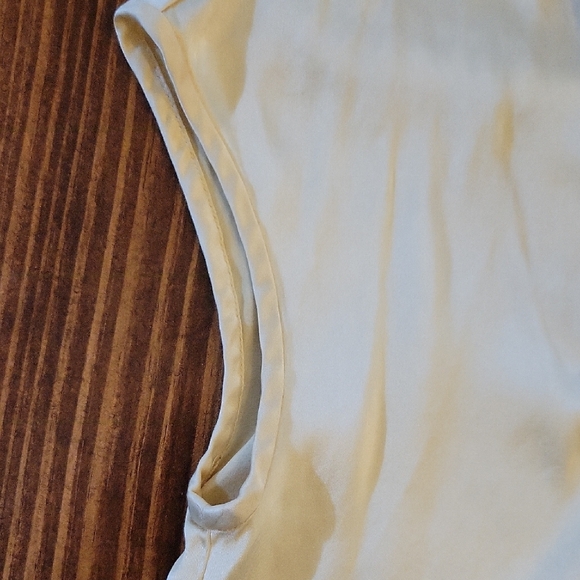 Peserico Italian Silk Blend Top Womens Sz XL Butter Yellow Blouse, Quiet Luxury - Picture 8 of 10